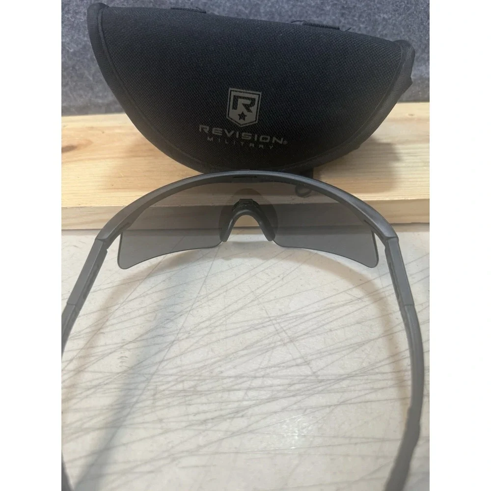 Revision Military Sawfly APEL Z87 Black Safety Glasses Kit Gray Clear Lens